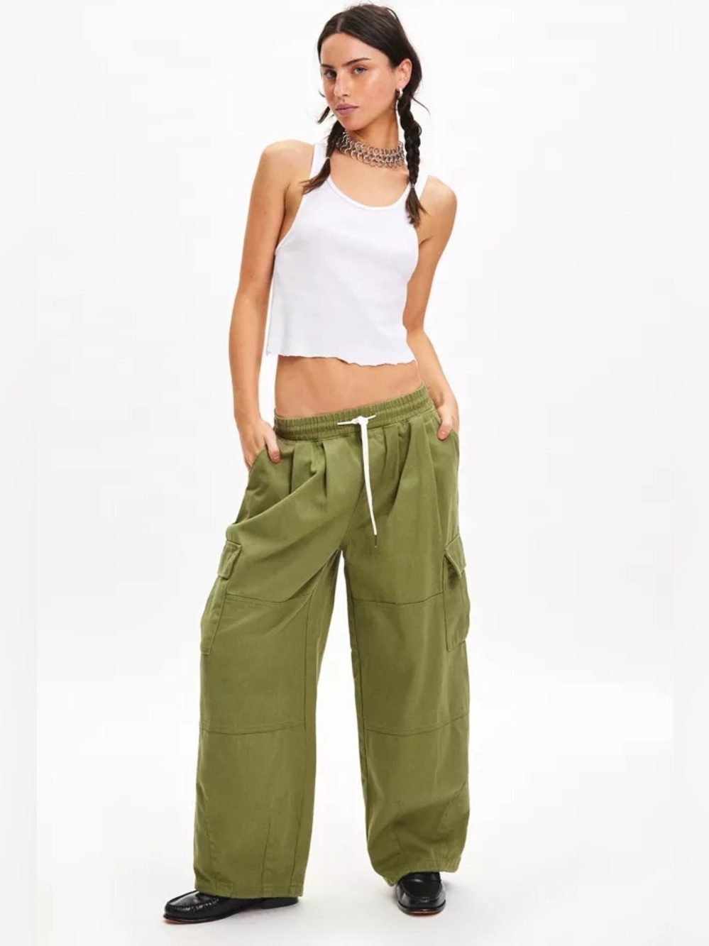 BDG Anderson Pull-On Wide Leg Cargo Pant
